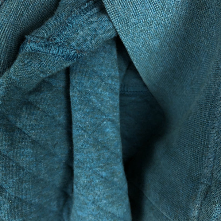 Patagonia Organic Cotton Diamond Quilted Snap-T Sweatshirt 25281FA17 (Women's Size M) cotton turquoise blue Vintage Second Hand