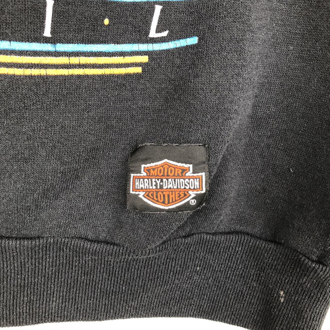 1980'S Harley-Davidson Advertising Sweatshirt, Women's Size L (approx.), Vintage unclear black type Vintage Second Hand