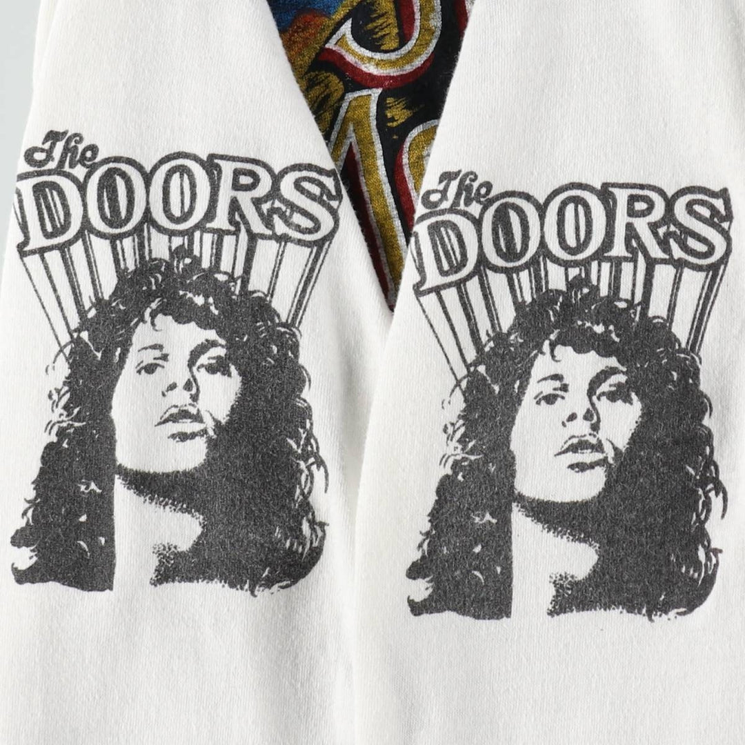 80'S NU WEST JIM MORRISON Jim Morrison 3/4 Sleeve Raglan Band T-Shirt, Made in Canada, Women's Size S (Equivalent), Vintage polyester black type Vintage Second Hand