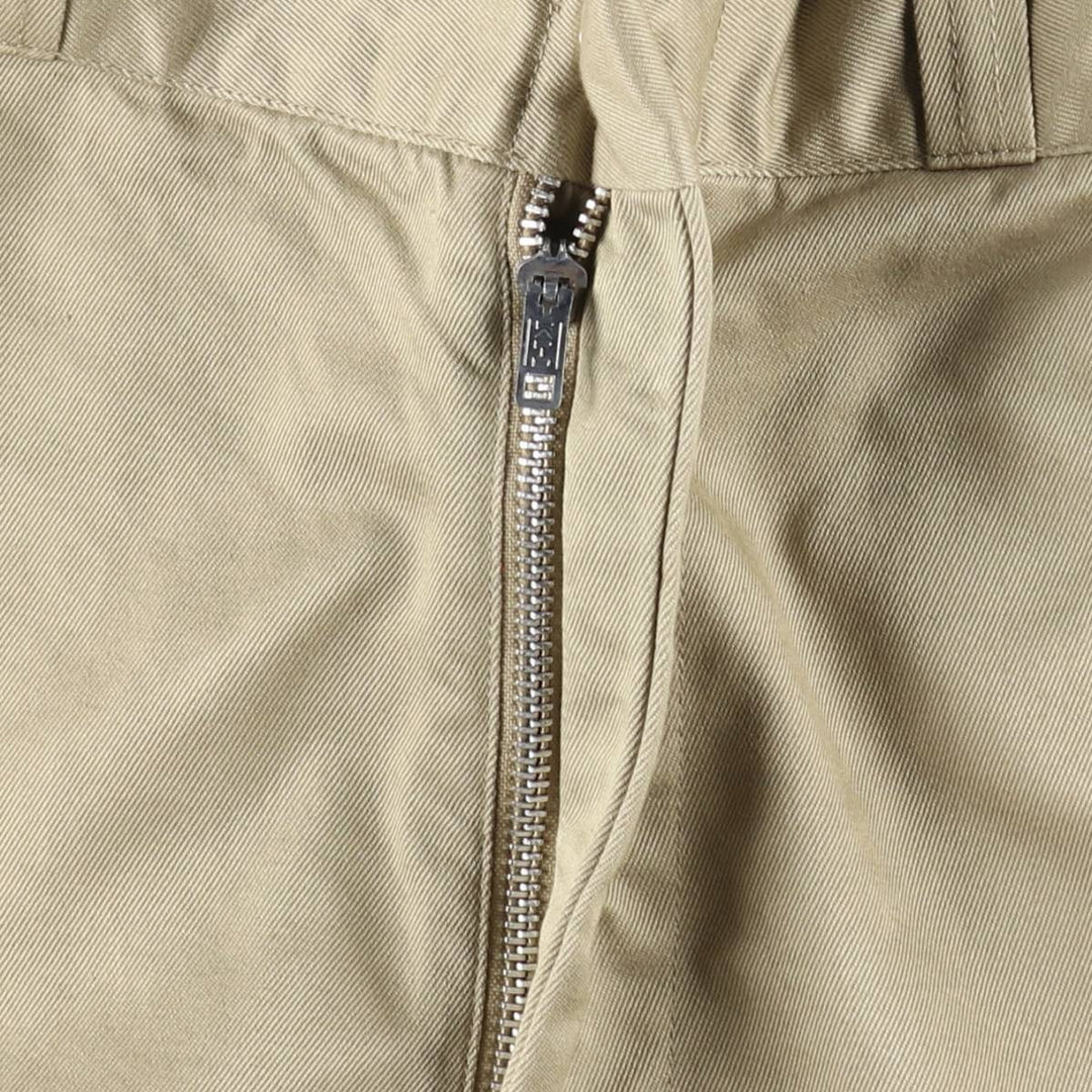 1970'S US Military Issue Pants, Made in USA, Women's Size L (W28 equivalent), Vintage cotton Khaki type beige Vintage Second Hand