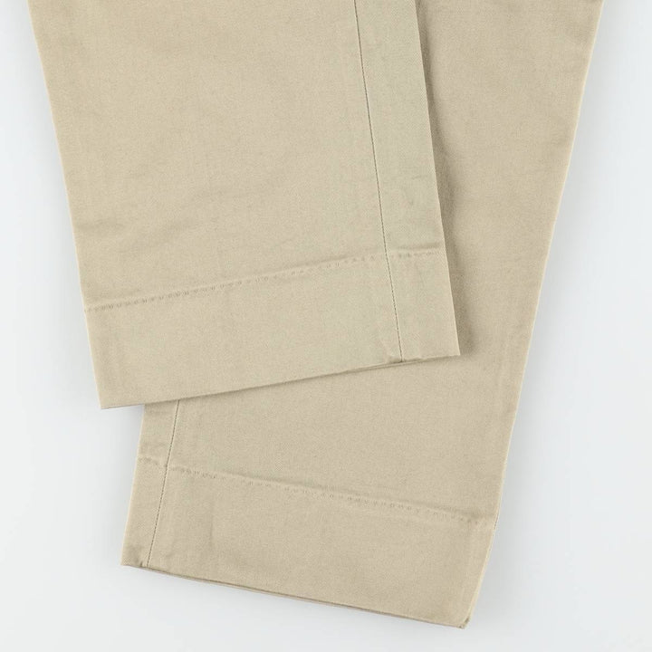 1970'S US Military Issue Pants, Made in USA, Women's Size L (W28 equivalent), Vintage cotton Khaki type beige Vintage Second Hand