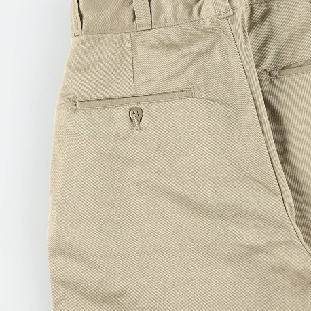 1970'S US Military Issue Pants, Made in USA, Women's Size L (W28 equivalent), Vintage cotton Khaki type beige Vintage Second Hand
