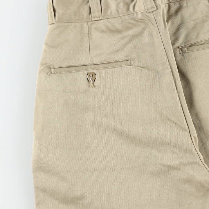 1970'S US Military Issue Pants, Made in USA, Women's Size L (W28 equivalent), Vintage cotton Khaki type beige Vintage Second Hand