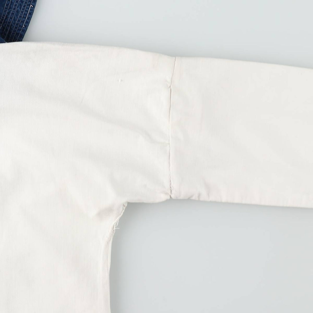 Italian Army Long-Sleeved Sailor Shirt, Women's Size M (approx.) unclear white type Vintage Second Hand