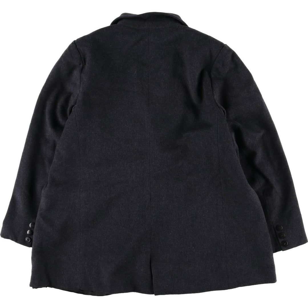 Burberry's double-breasted wool tailored jacket, women's size M (approx.) wool Charcoal Vintage Second Hand