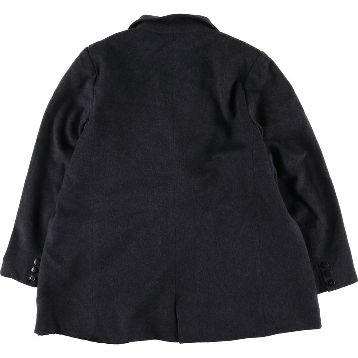 Burberry's double-breasted wool tailored jacket, women's size M (approx.) wool Charcoal Vintage Second Hand