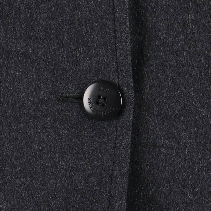 Burberry's double-breasted wool tailored jacket, women's size M (approx.) wool Charcoal Vintage Second Hand