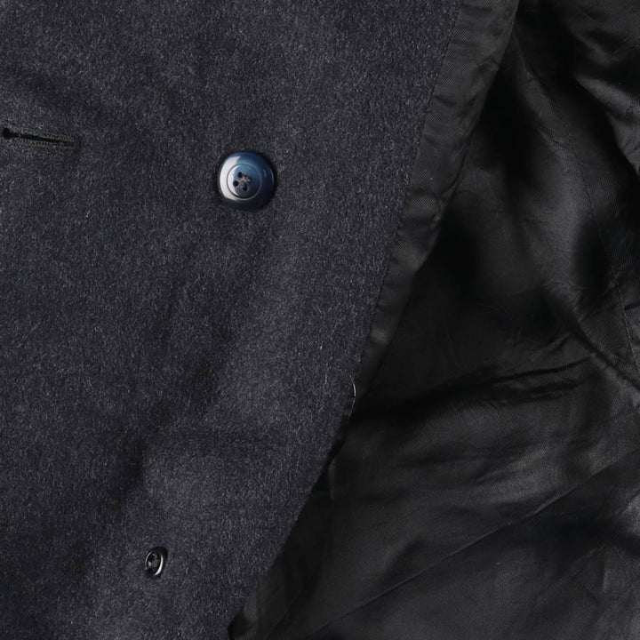 Burberry's double-breasted wool tailored jacket, women's size M (approx.) wool Charcoal Vintage Second Hand