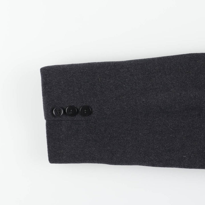 Burberry's double-breasted wool tailored jacket, women's size M (approx.) wool Charcoal Vintage Second Hand