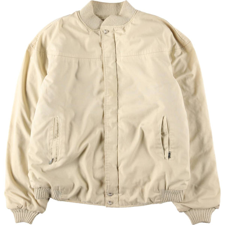 Vintage 70s-80'S Catalina Varsity Padded Derby Jacket with Cup Shoulder Strap, Men's Size XL unclear ivory Vintage Second Hand