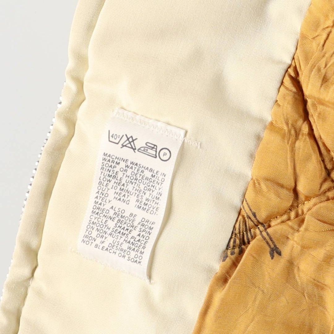 Vintage 70s-80'S Catalina Varsity Padded Derby Jacket with Cup Shoulder Strap, Men's Size XL unclear ivory Vintage Second Hand