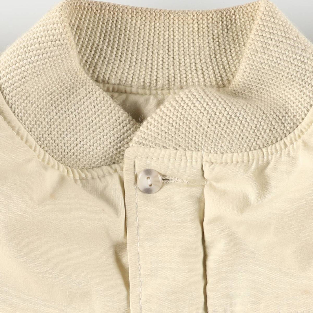 Vintage 70s-80'S Catalina Varsity Padded Derby Jacket with Cup Shoulder Strap, Men's Size XL unclear ivory Vintage Second Hand