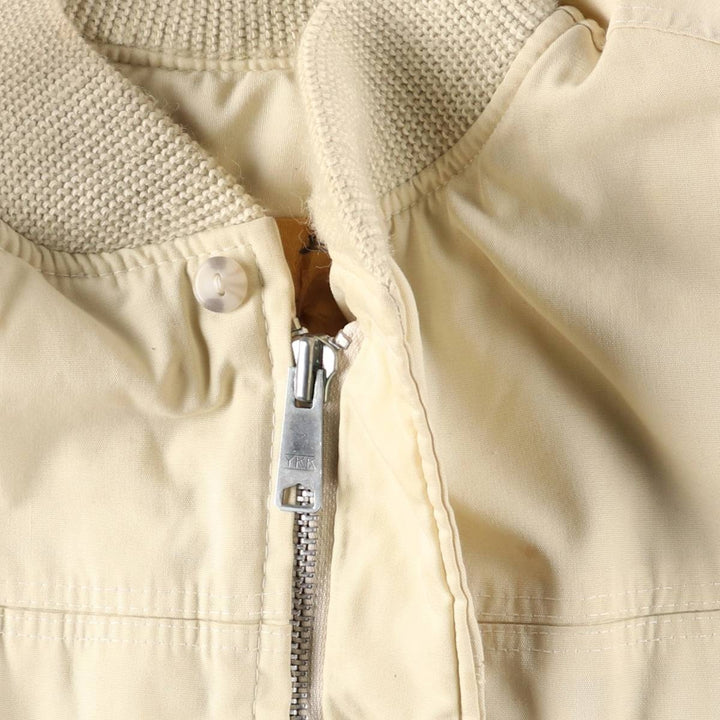 Vintage 70s-80'S Catalina Varsity Padded Derby Jacket with Cup Shoulder Strap, Men's Size XL unclear ivory Vintage Second Hand