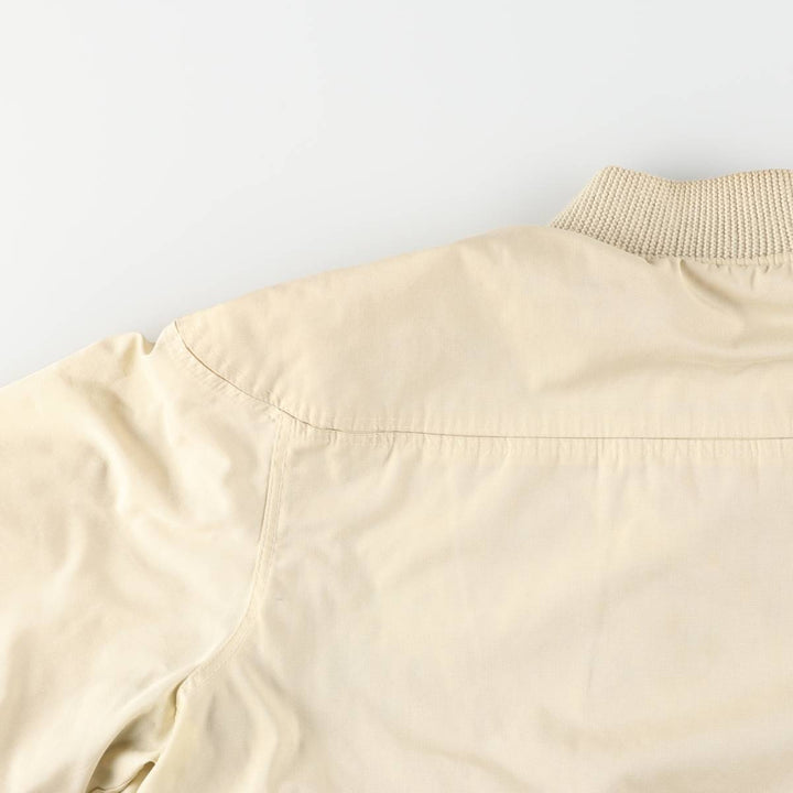 Vintage 70s-80'S Catalina Varsity Padded Derby Jacket with Cup Shoulder Strap, Men's Size XL unclear ivory Vintage Second Hand
