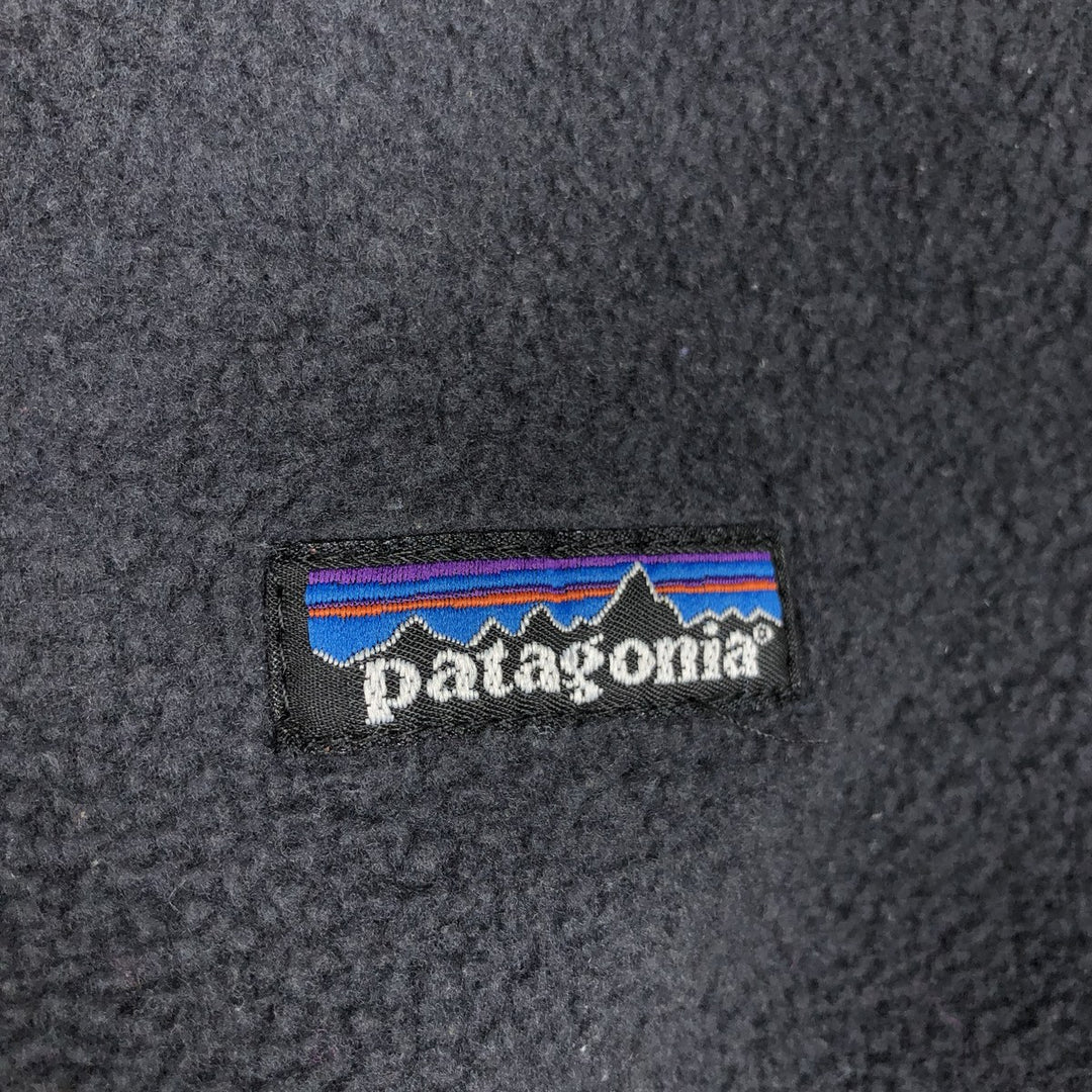 2000'S Patagonia SYNCHILLA fleece pullover (25735FA01), men's size XXL equivalent. polyester navy blue type Vintage Second Hand