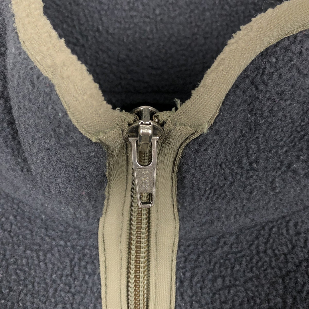 2000'S Patagonia SYNCHILLA fleece pullover (25735FA01), men's size XXL equivalent. polyester navy blue type Vintage Second Hand