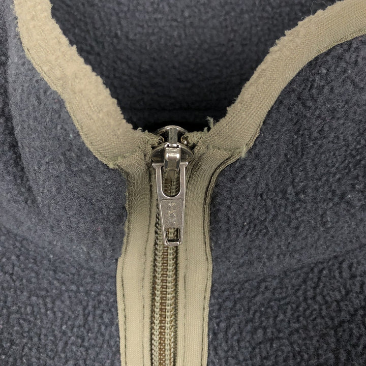 2000'S Patagonia SYNCHILLA fleece pullover (25735FA01), men's size XXL equivalent. polyester navy blue type Vintage Second Hand