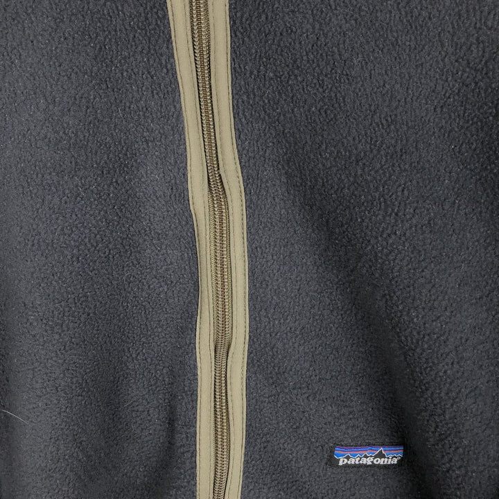 2000'S Patagonia SYNCHILLA fleece pullover (25735FA01), men's size XXL equivalent. polyester navy blue type Vintage Second Hand