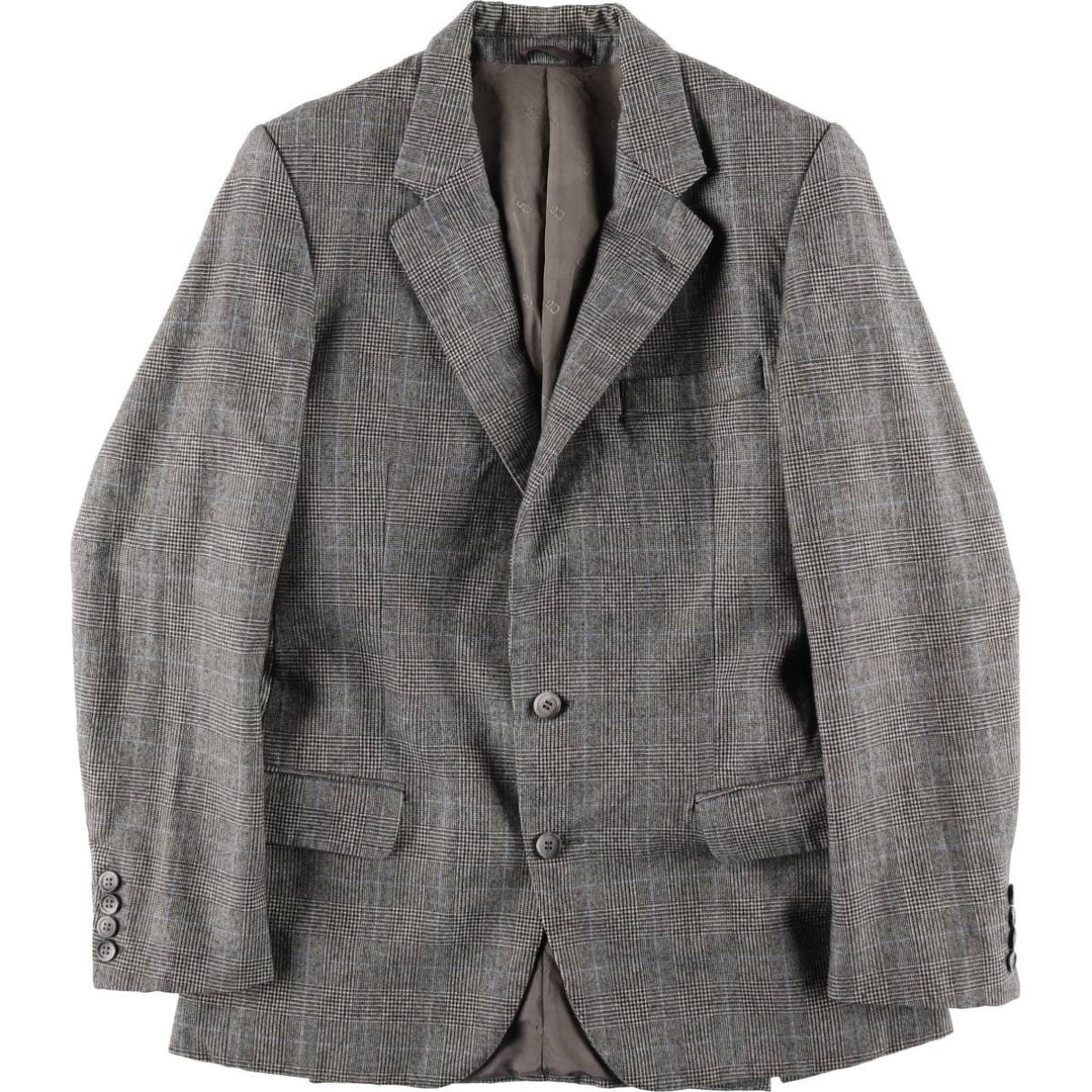 Christian Dior MONSIEUR Check Pattern Wool Tailored Jacket, Men's Size S (approx.) wool gray type Vintage Second Hand