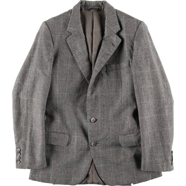 Christian Dior MONSIEUR Check Pattern Wool Tailored Jacket, Men's Size S (approx.) wool gray type Vintage Second Hand