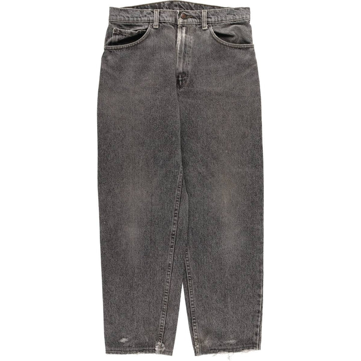 90s-00'S Levi's 550-4858 Black Denim Tapered Denim Pants, Made in the USA, Men's, Size W31, Vintage cotton black type Vintage Second Hand