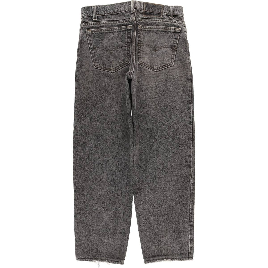 90s-00'S Levi's 550-4858 Black Denim Tapered Denim Pants, Made in the USA, Men's, Size W31, Vintage cotton black type Vintage Second Hand