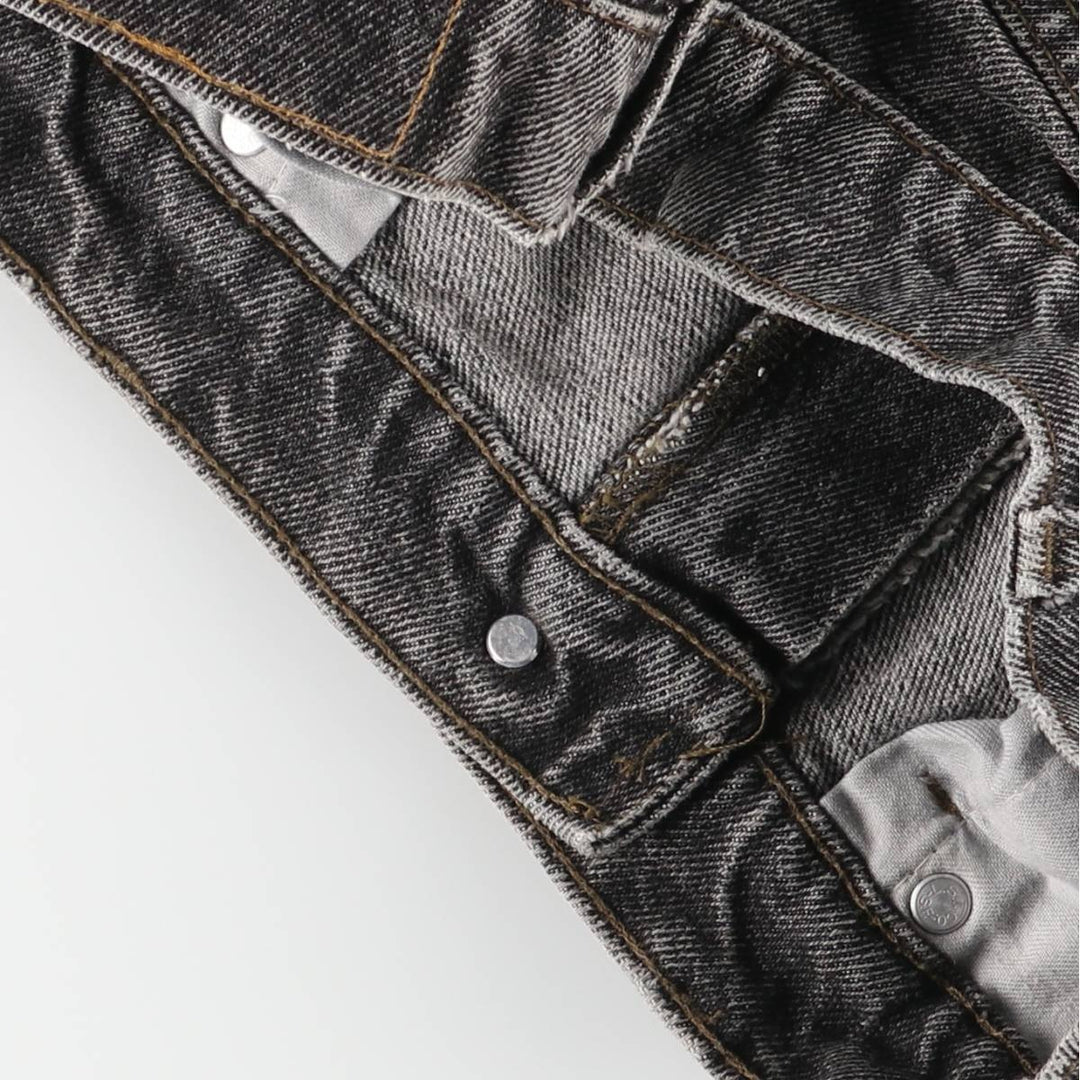 90s-00'S Levi's 550-4858 Black Denim Tapered Denim Pants, Made in the USA, Men's, Size W31, Vintage cotton black type Vintage Second Hand