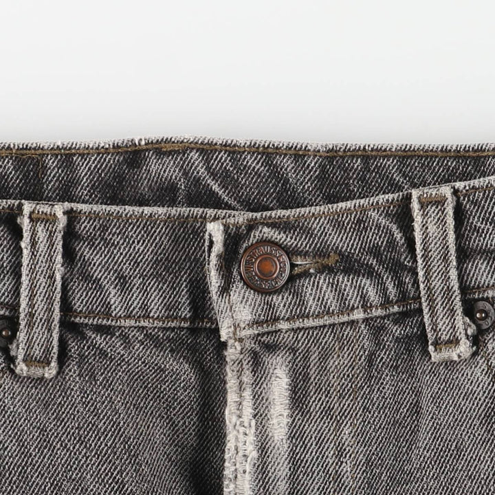90s-00'S Levi's 550-4858 Black Denim Tapered Denim Pants, Made in the USA, Men's, Size W31, Vintage cotton black type Vintage Second Hand