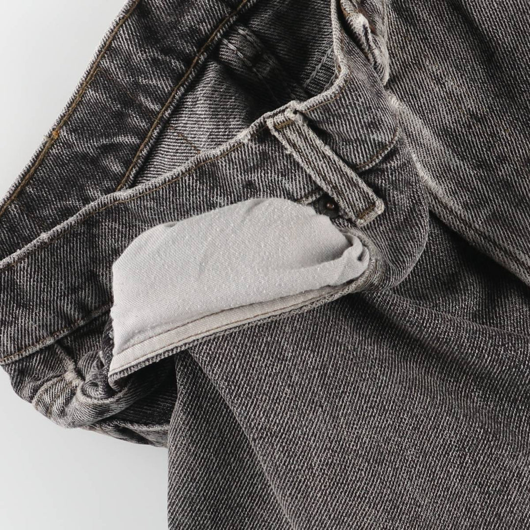 90s-00'S Levi's 550-4858 Black Denim Tapered Denim Pants, Made in the USA, Men's, Size W31, Vintage cotton black type Vintage Second Hand