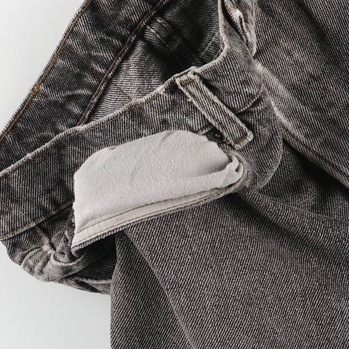 90s-00'S Levi's 550-4858 Black Denim Tapered Denim Pants, Made in the USA, Men's, Size W31, Vintage cotton black type Vintage Second Hand