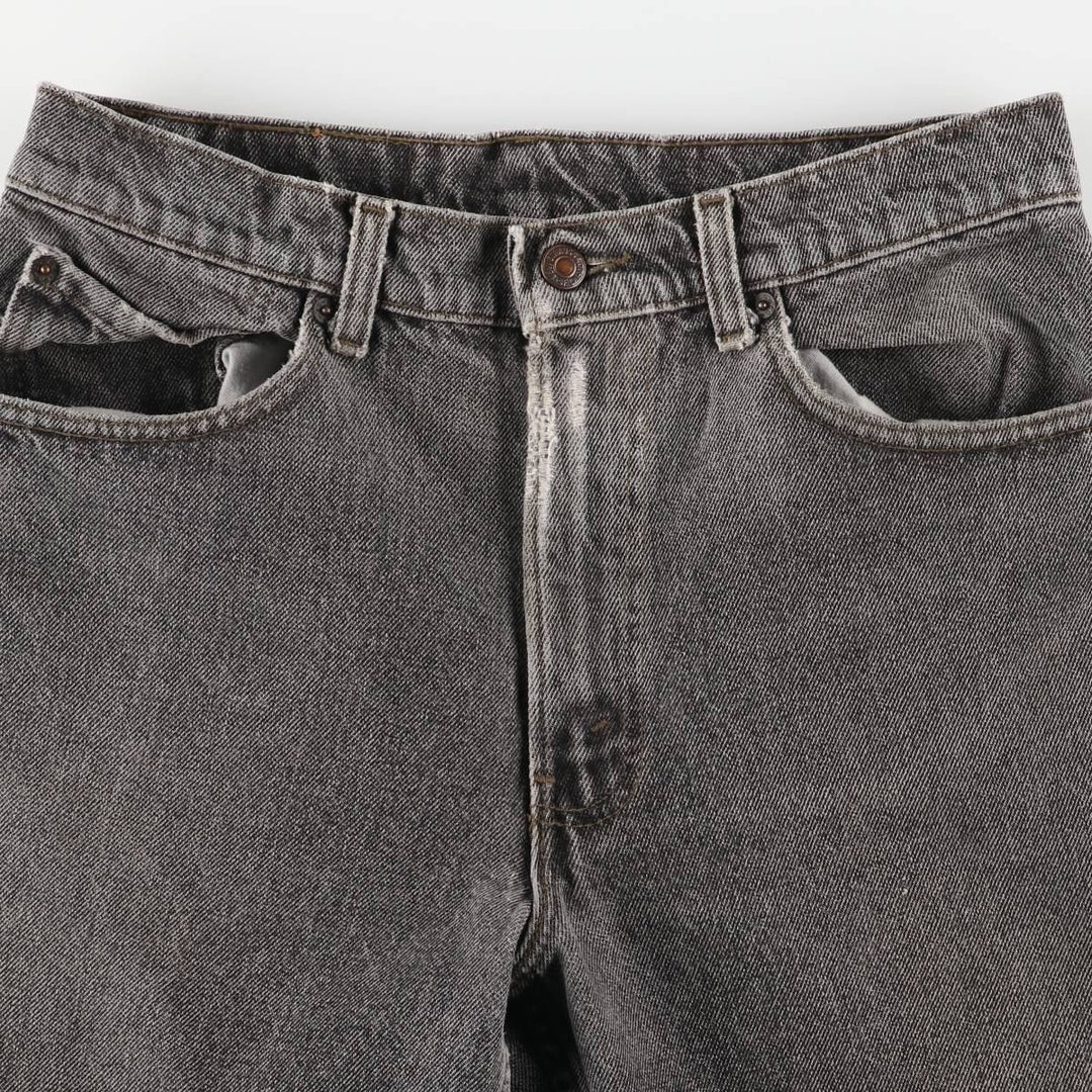 90s-00'S Levi's 550-4858 Black Denim Tapered Denim Pants, Made in the USA, Men's, Size W31, Vintage cotton black type Vintage Second Hand