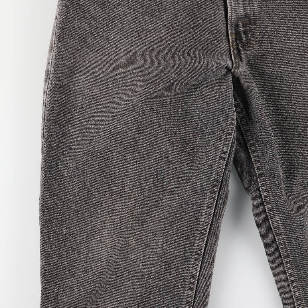 90s-00'S Levi's 550-4858 Black Denim Tapered Denim Pants, Made in the USA, Men's, Size W31, Vintage cotton black type Vintage Second Hand