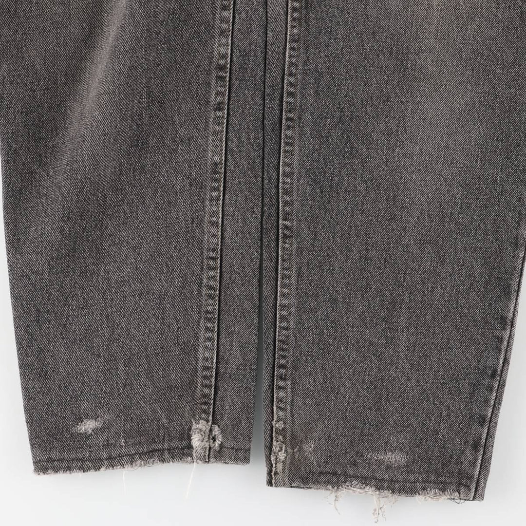 90s-00'S Levi's 550-4858 Black Denim Tapered Denim Pants, Made in the USA, Men's, Size W31, Vintage cotton black type Vintage Second Hand