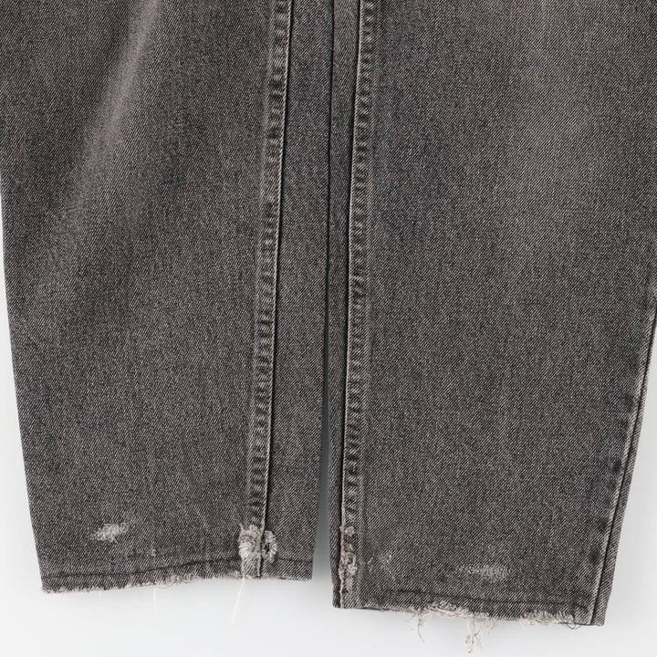 90s-00'S Levi's 550-4858 Black Denim Tapered Denim Pants, Made in the USA, Men's, Size W31, Vintage cotton black type Vintage Second Hand