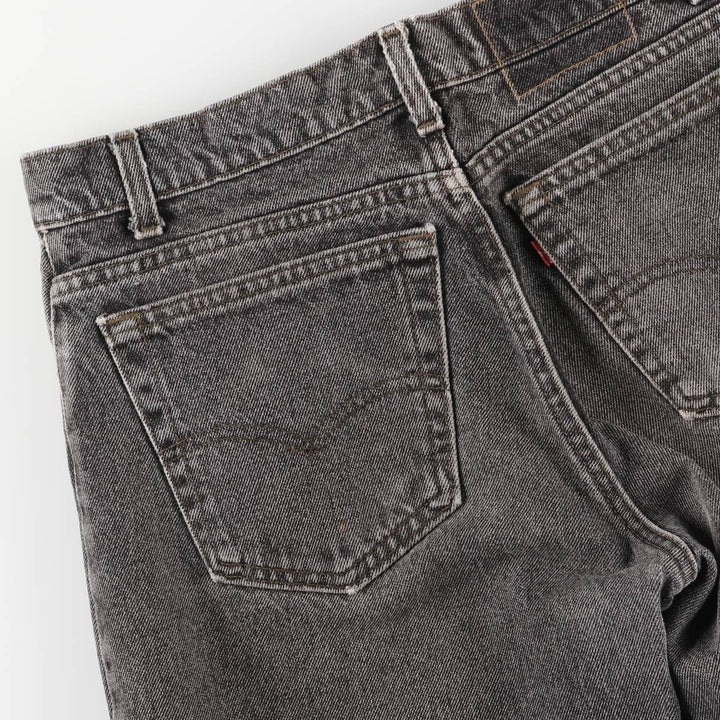 90s-00'S Levi's 550-4858 Black Denim Tapered Denim Pants, Made in the USA, Men's, Size W31, Vintage cotton black type Vintage Second Hand