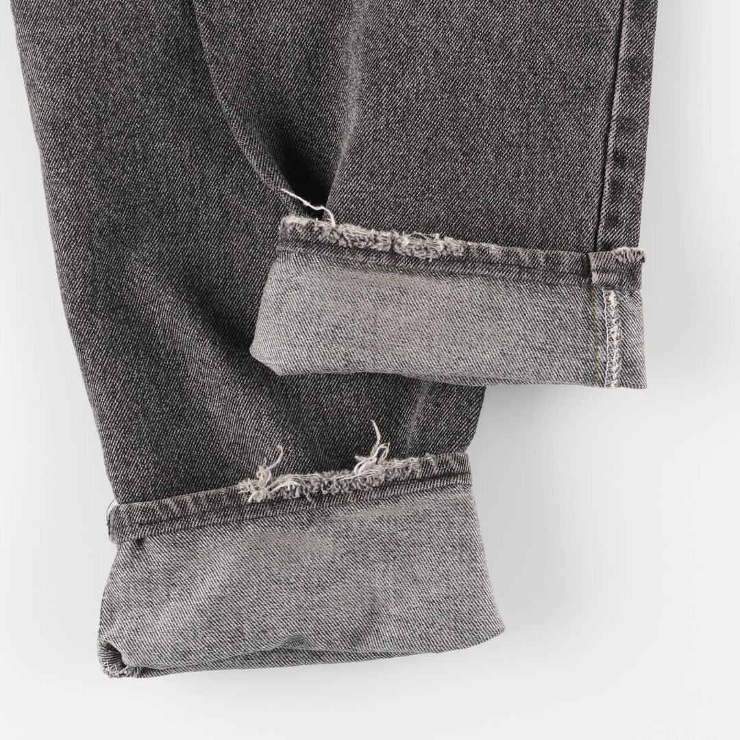 90s-00'S Levi's 550-4858 Black Denim Tapered Denim Pants, Made in the USA, Men's, Size W31, Vintage cotton black type Vintage Second Hand