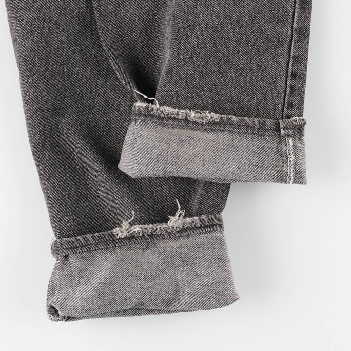 90s-00'S Levi's 550-4858 Black Denim Tapered Denim Pants, Made in the USA, Men's, Size W31, Vintage cotton black type Vintage Second Hand