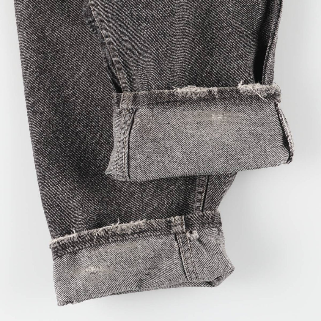 90s-00'S Levi's 550-4858 Black Denim Tapered Denim Pants, Made in the USA, Men's, Size W31, Vintage cotton black type Vintage Second Hand