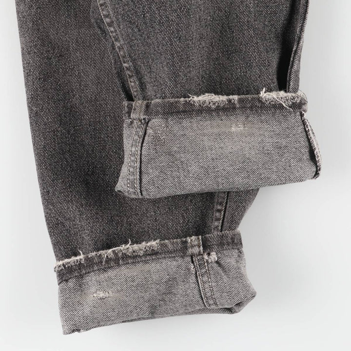 90s-00'S Levi's 550-4858 Black Denim Tapered Denim Pants, Made in the USA, Men's, Size W31, Vintage cotton black type Vintage Second Hand