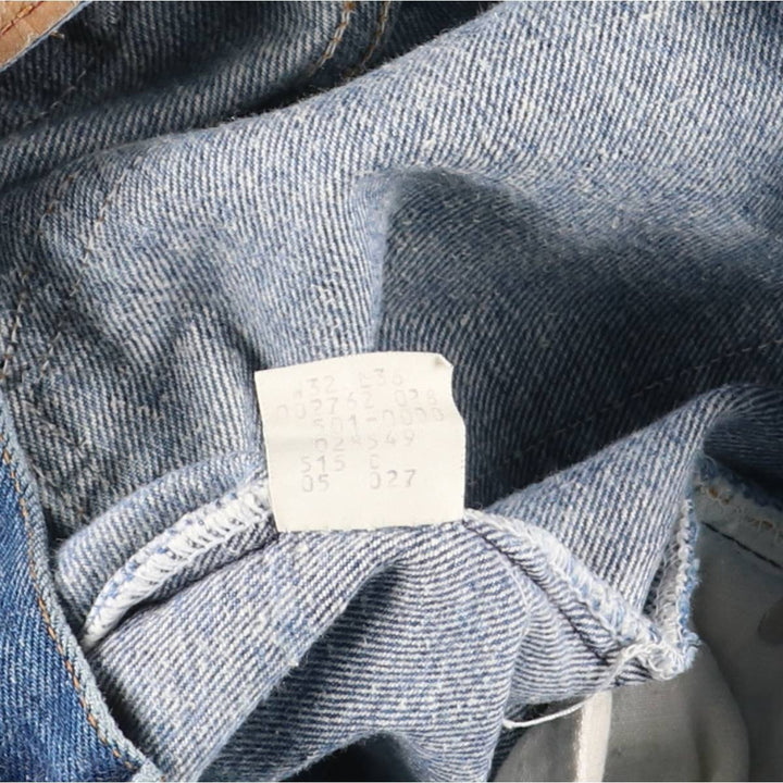 1990'S Levi's 501 Straight Denim Pants, Made in USA, Women's Size L (W30 equivalent), Vintage cotton blue type Vintage Second Hand