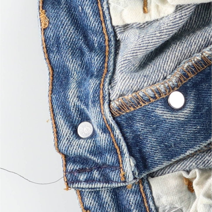 1990'S Levi's 501 Straight Denim Pants, Made in USA, Women's Size L (W30 equivalent), Vintage cotton blue type Vintage Second Hand