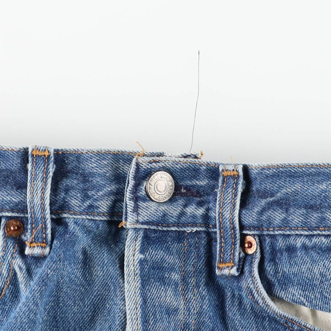 1990'S Levi's 501 Straight Denim Pants, Made in USA, Women's Size L (W30 equivalent), Vintage cotton blue type Vintage Second Hand