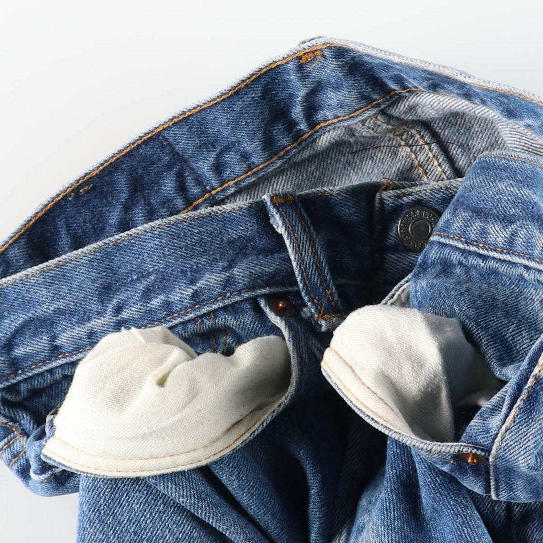 1990'S Levi's 501 Straight Denim Pants, Made in USA, Women's Size L (W30 equivalent), Vintage cotton blue type Vintage Second Hand
