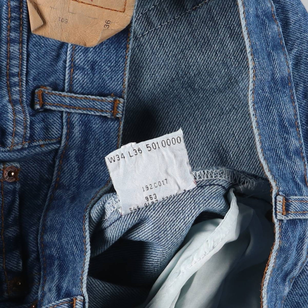 90'S Levi's 5010000 Straight Denim Pants, Made in USA, Men's, Size W34, Vintage cotton blue type Vintage Second Hand