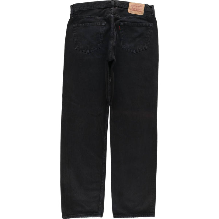 2000'S Levi's 501 Euro Model Black Denim Straight Denim Pants, Men's Size W35 cotton black type Vintage Second Hand