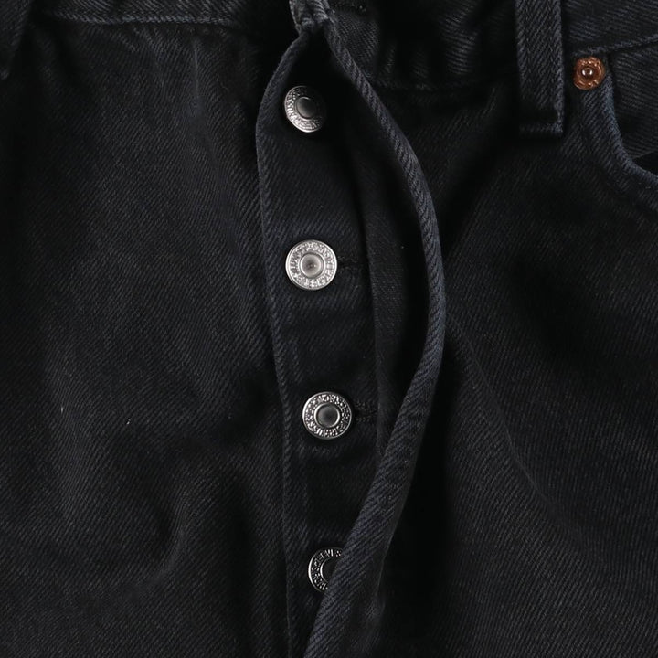2000'S Levi's 501 Euro Model Black Denim Straight Denim Pants, Men's Size W35 cotton black type Vintage Second Hand