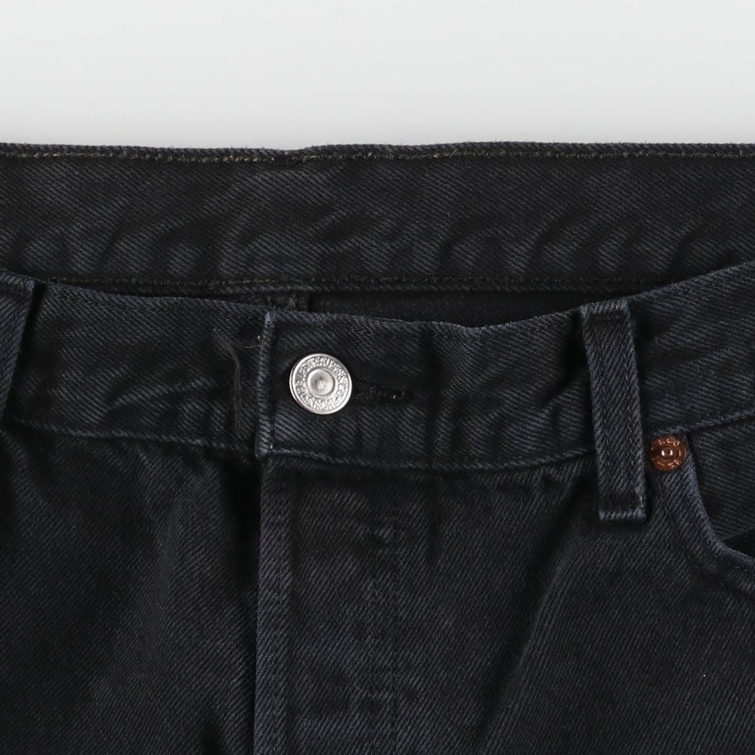 2000'S Levi's 501 Euro Model Black Denim Straight Denim Pants, Men's Size W35 cotton black type Vintage Second Hand