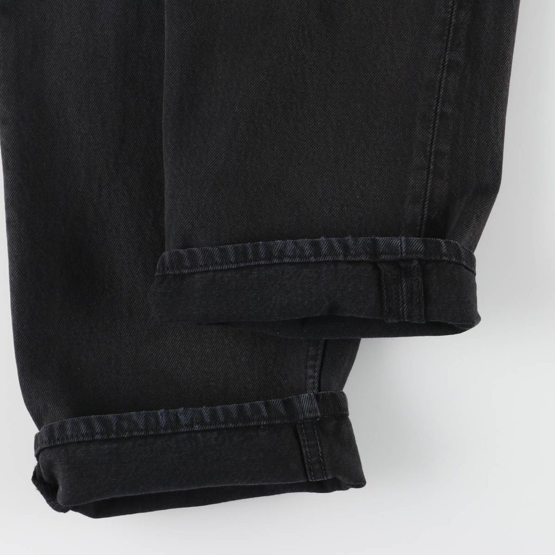 2000'S Levi's 501 Euro Model Black Denim Straight Denim Pants, Men's Size W35 cotton black type Vintage Second Hand