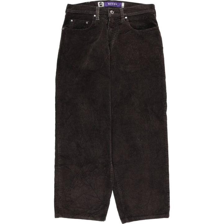 90'S Levi's Silver Tab Baggy Corduroy Pants, Made in USA, Men's, Size W32, Vintage cotton brown type Vintage Second Hand