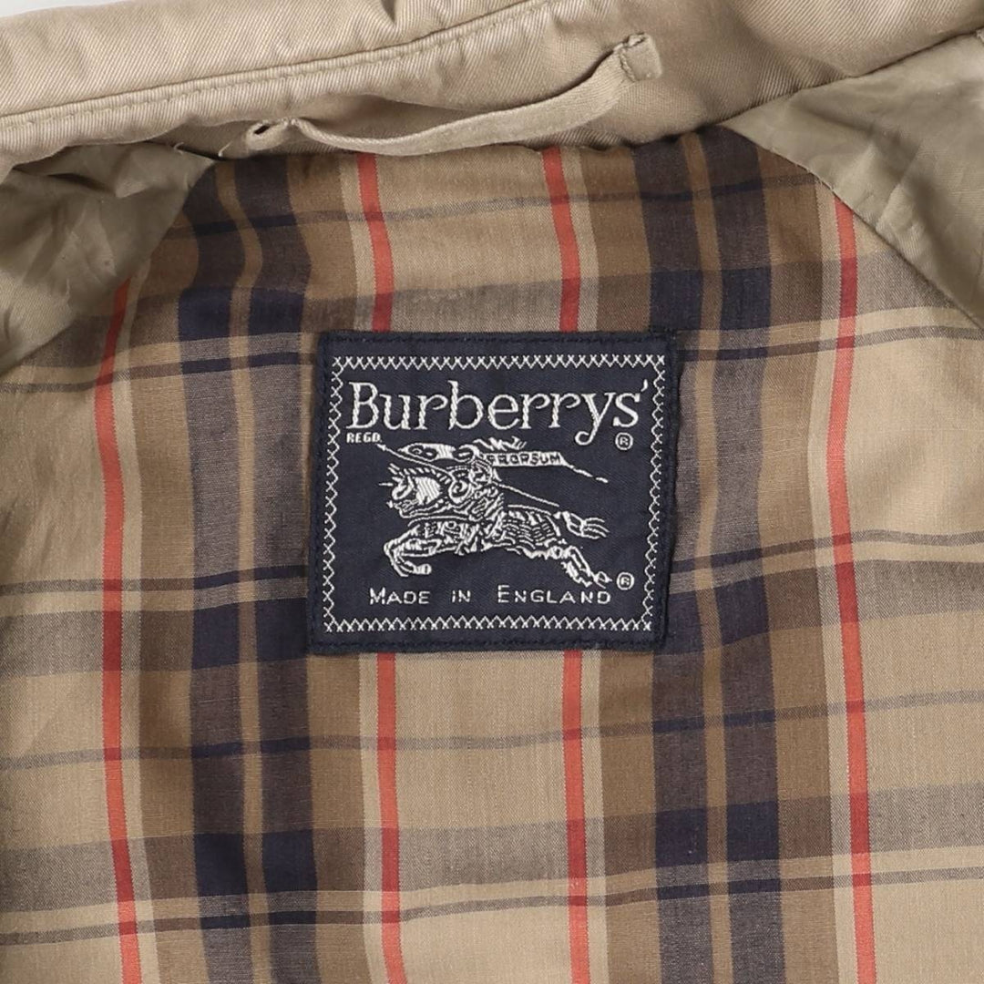 Vintage Burberry 100% Cotton Trench Coat, Made in England, Men's Size L cotton Beige type Vintage Second Hand